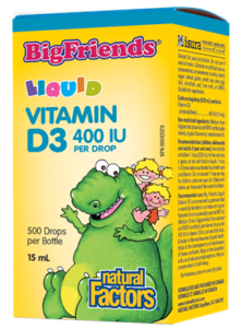 Big Friends Liquid Vitamin D3 400 IU per drop - Natures Health Centre