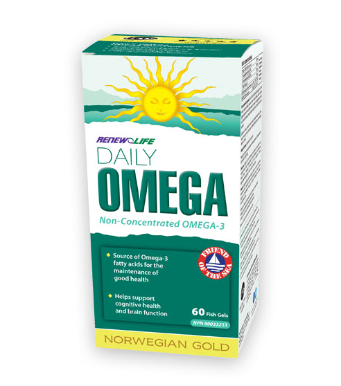 Norwegian Gold Daily Omega 60 fish gels - Natures Health Centre