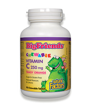 Big Friends Chewable Vitamin C 250 mg, Tangy Orange - Natures Health Centre