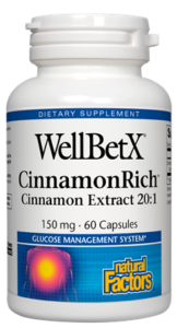 WellBetX® CinnamonRich® 150 mg · Cinnamon Extract 20:1 - Natures Health Centre