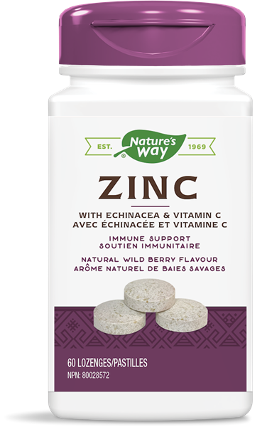 Zinc with Echinacea & Vitamin C - Natures Health Centre